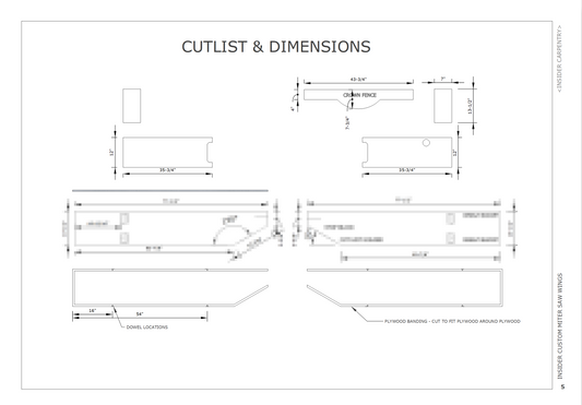 Miter Saw Wing Plans (Digital Download)