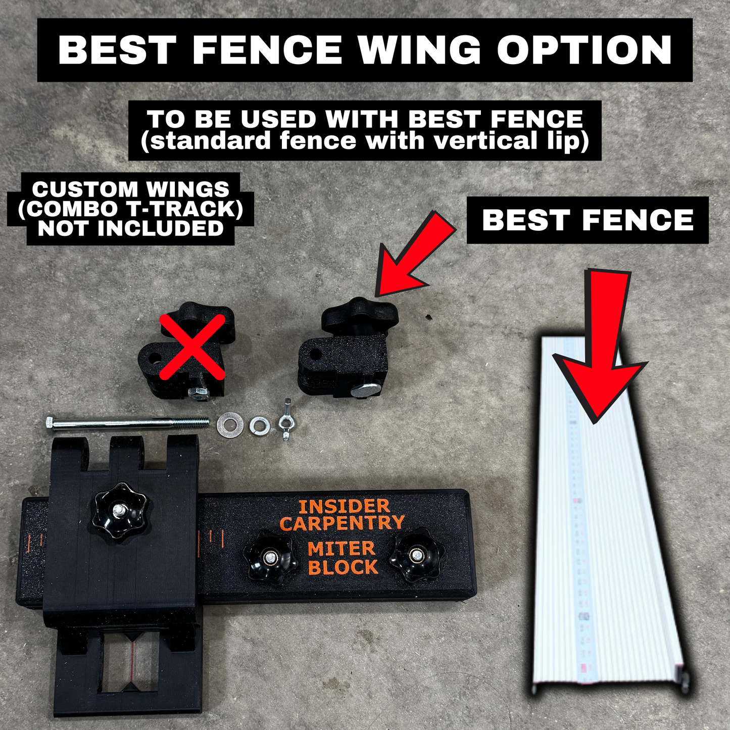 MITER BLOCK - INSIDER CARPENTRY OFFSET STOPBLOCK