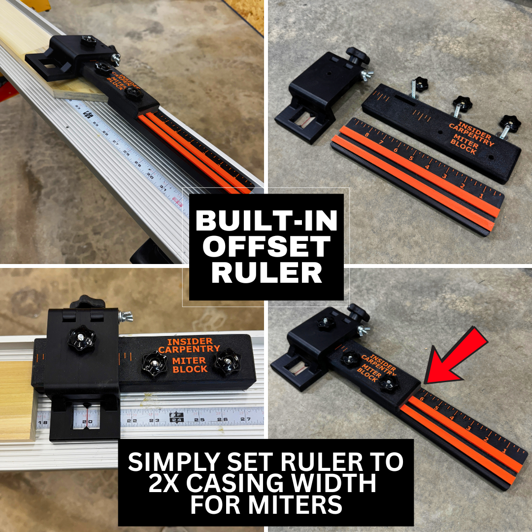 MITER BLOCK - INSIDER CARPENTRY OFFSET STOPBLOCK