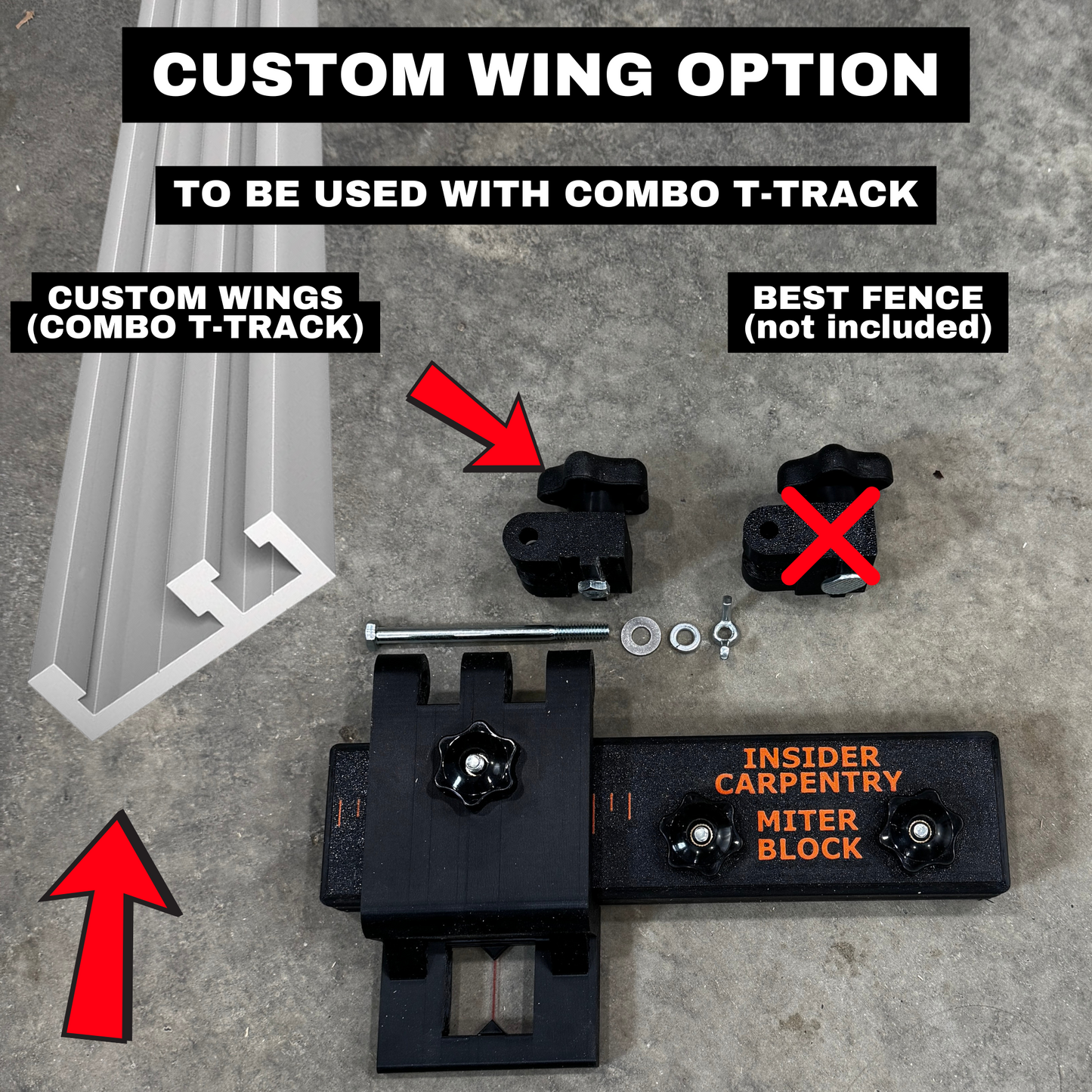 MITER BLOCK - INSIDER CARPENTRY OFFSET STOPBLOCK